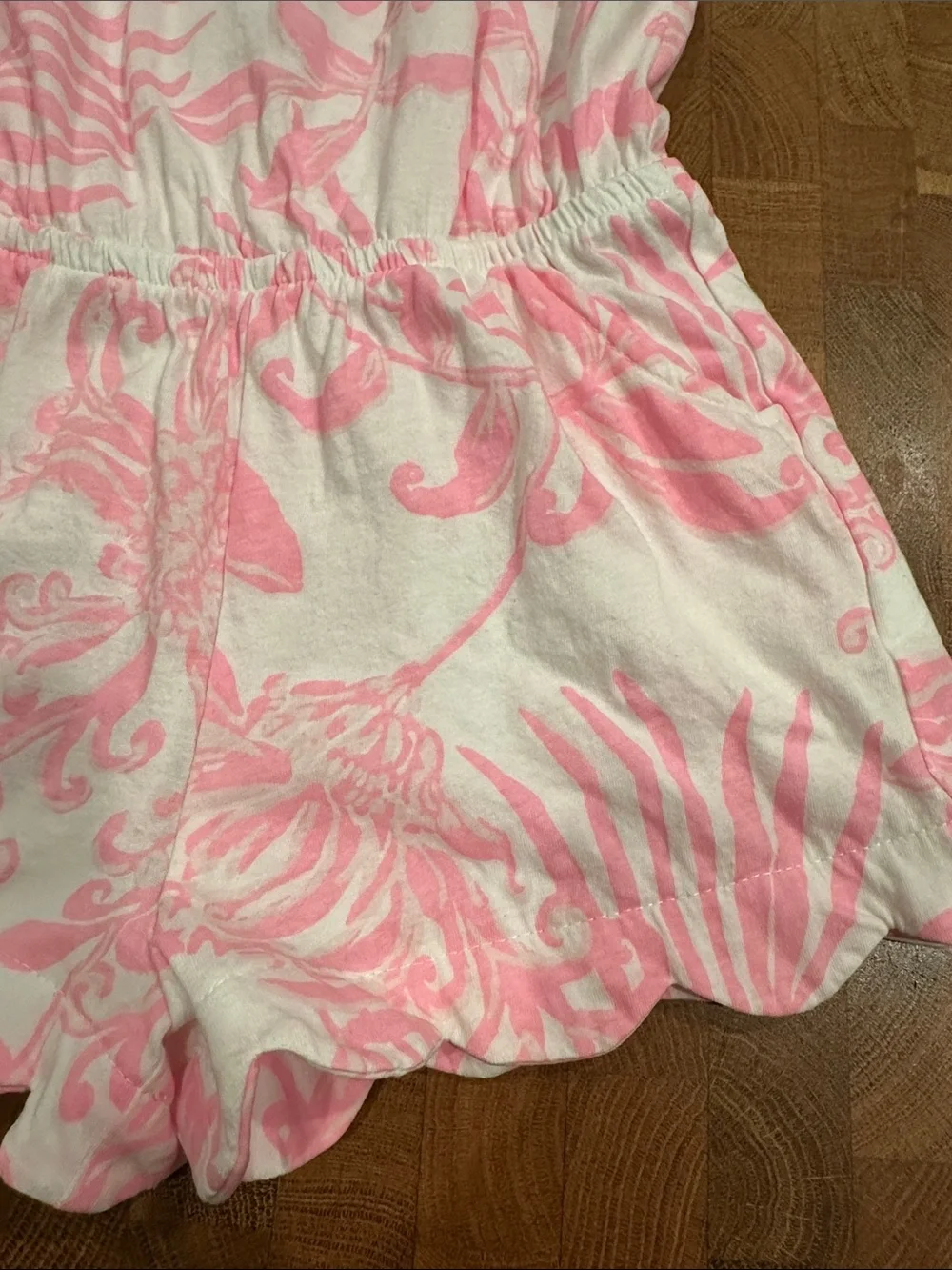 Lilly Pulitzer Scalloped Romper 3t